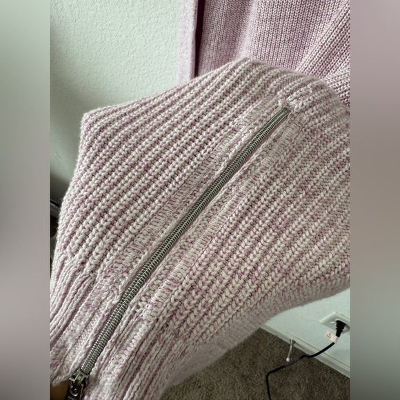 Talbots Soft Lavender Open-Front Cardigan - Picture 8 of 10